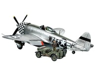 Lietadlá P-47D Thunderbolt a Willys MB 25214 Tamiya