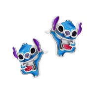 Strieborné náušnice 925 so smaltom Stitch pre malú slečnu DARČEK