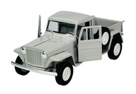 WELLY OLD TIMER 1947 JEEP WILLYS PICKUP ŠEDÝ 1:34 NOVÝ KOVOVÝ MODEL