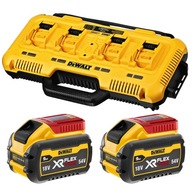 DeWalt DCB104 4-portová multinapäťová nabíjačka + 2x batérie DCB547 9Ah