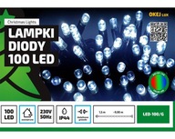 LED-100/G osvetlenie vianočného stromčeka, viacfarebné, vonkajšie, 10 m