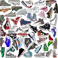 SNEAKERS SNEAKERS MIX VODEODOLNÉ NÁLEPKY MOTIVAČNÉ OCENENIA 80 ks