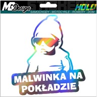 Nálepka na okno MALWINKA ON BOARD HOLOGRAM