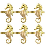 Spona na obrúsky Seahorse Ocean 6 ks