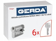 Polvalec GERDA WKE1 30/10 nikel +6 kľúčov