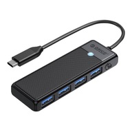 Adaptér Orico USB A3.0x4 Hub 4v1