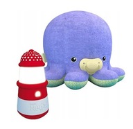 Plyšová hračka + hudobná skrinka Octopussy svieti