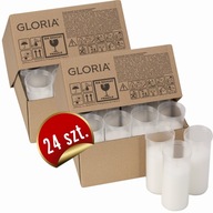 Celosezónne parafínové vložky GLORIA 2x 12 kusov 12,5cm 5cm 42h