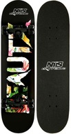 KLASICKÝ SKATEBOARD NILS BLACK SOLID ABEC7