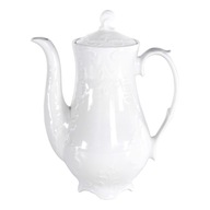 Čajník 1200 ml biely POĽSKÝ porcelán