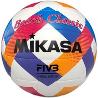 Mikasa Beach Classic plážový volejbal bielo-modro-ružový BV543C-V