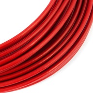 Oceľové PVC lano 3/6mm 1x19 ČERVENÉ 30m