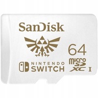 64GB SanDisk Nintendo Switch 100/60 micro SD karta