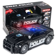 Policajné auto Black City Defender s DRIVE a EFEKTMI Mierka 1:14