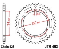 JT JTR463.48 ZADNÉ OZUBENÉ KOLO