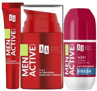 Sada AA Men Active Care krém SPF30 + krém 3 v 1 + antiperspirant pre mužov