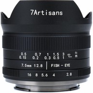 7 Artisans 7,5 mm F2,8 II Canon EOS-M