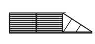 Vjazdová brána POSUVNÁ FILIP 100 ZINKOVANÁ + RAL