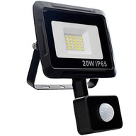 HALOGÉNOVÉ SVETLO LED SO SNÍMAČOM POHYBU SÚMRAK IP65 20W