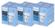 PHILIPS SET 3x GU10 LED žiarovka 4,9W = 50W 6500K STUDENÁ 120° 550lm 230V