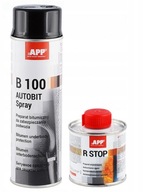 R-STOP antikorózna 100ml + ČIERNA bitúmenová hmota B100 SPREJ 500ml APP