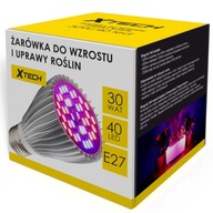 ŻARÓWKA DO WZROSTU UPRAWY ROŚLIN E27 40LED 30W