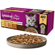 Whiskas Drobiowe Frykasy mokré krmivo pre mačky v želé 40x85g