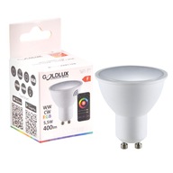 WiFi SMART LED žiarovka GU10 5,5W 400lm 2700K ~ 6500K + RGB TUYA