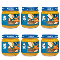 GERBER Jemná zelenina s králikom 6x125G