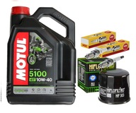 SADA OLEJOV MOTUL 5100 10W40 4L HF303 DR8ESx2 KAWASAKI EN500 90-93