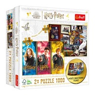 KOCKY PUZZZLE 2x 1000 KUSOV. - HARRY POTTER + PLAGÁT