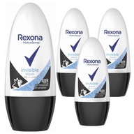 REXONA Invisible Aqua dámsky antiperspirant pre ženy 50ml x 4 kusy