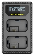 NITECORE USB nabíjačka pre 2x batérie pre Sony A6300 A5000 A6500 A3000