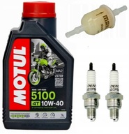 MOTUL OIL + DENSO zapaľovacia sviečka + FILTER Quad Barossa SMC 250