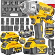 DEWALT AKU NÁRAZOVÝ KLÚČ DCF899P2 18V 2x5Ah + ZÁSUVKY