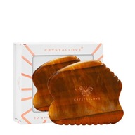 CRYSTALLOVE CONTOUR GUA SHA - tigrie oko gua sha masážna platnička - l