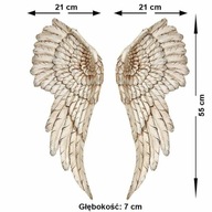 ANJELSKÉ KRÍDLA JEDINEČNÁ 3D DEKORÁCIA NA STENU