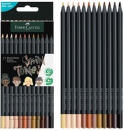 12 farebných ceruziek v odtieňoch pleti Faber-Castell