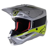 ALPINESTARS BOND CROSS ENDURO PRILBA SM5 S-M5 STRIEBORNÁ LESKLÁ STRIEBORNÁ Veľkosť M