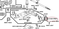 TESNENIE ZADNÁ NÁPRAVA 38,2x47x6 KYMCO MXU 300 300R