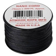 Nano šnúra Atwood Lano 0,75 mm/91 m čierna