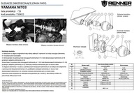 CRASH PADY RENNER YAMAHA MT03 kód: T10422