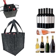 Taška na 9 fliaš Wine Water Felt Premium Grey