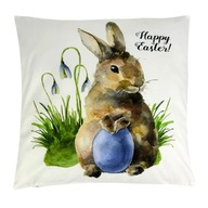 Veľkonočná obliečka na vankúš Happy Easter Bunny 45x45