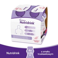 Nutridrink s príchuťou jahody, 4x125 ml