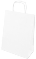Biela papierová taška 24x10x32 240x100x320 250 ks