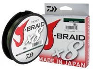 Daiwa J-Braid X8 0,18mm 150m zelená