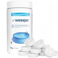 Chlór do bazéna v tabletách 20g 1kg Wessper