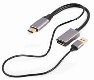 Gembird A-HDMIM-DPF-02 Adaptér HDMI typu A na DisplayPort 0,1 m čierny