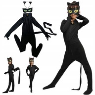 KOSTÝM MIRACULUM BLACK CAT UNISEX veľkosť 98-110